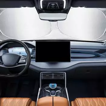 Солнцезащитный козырек для лобового стекла, серебристый, универсальный, для внедорожников, передний и задний козырек, солнцезащитный козырек для лобового стекла, защита от ультрафиолетового излучения, защита от солнца на окна автомобиля United States