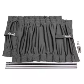 Солнцезащитный козырек Meltec для автомобиля, стильная штора, эластичный тип, 2 шт., размер S, высота оконной рамы Meltec 37~44 см, C-SS