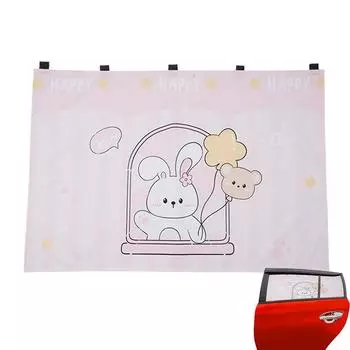 Солнцезащитный козырек на боковое окно автомобиля, очаровательный мультяшный солнцезащитный козырек на окно, занавески для уединения, магнитное армирование, боковое автомобильное окно