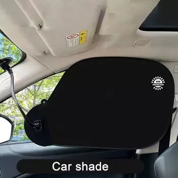 Солнцезащитный козырек на боковое окно автомобиля, устойчивый к ультрафиолетовому излучению, регулируемый угол, простой в установке, универсальный козырек на окно автомобиля чёрный