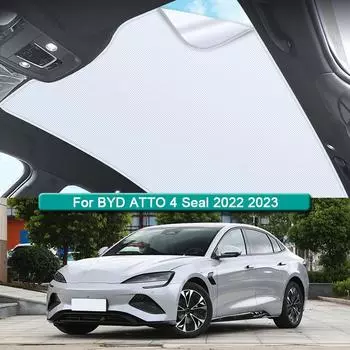 Солнцезащитный козырек на крышу для BYD ATTO 4 Seal 2022 2023, электростатическая адсорбция, солнцезащитный козырек на крыше, световой люк, слепая наклейка, аксессуары для затенения