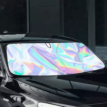 Солнцезащитный козырек на лобовое стекло автомобиля для аксессуара для переднего окна, портативный прочный козырек 140x70cm