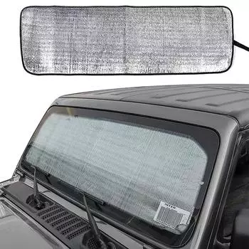 Солнцезащитный козырек на лобовое стекло для Jeep Wrangler TJ JK JKU 1997-2018 JL JLU 2018-2024+ Gladiator JT 2020-2024+ Солнцезащитные козырьки Теплозащитный экран