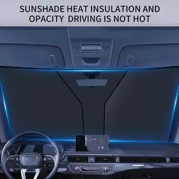 Солнцезащитный козырек на лобовое стекло, складной, анти-УФ, солнцезащитный козырек на окно транспортного средства, солнцезащитный козырек на лобовое стекло для сохранения прохлады в автомобиле