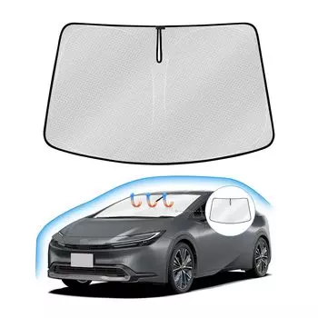 Солнцезащитный козырек на лобовое стекло Toyota New Prius 60 серии PRIUS ZVW60 MXWH60 5-го поколения Рейва Автомобильный солнцезащитный козырек Защита от УФ-лучей Затемняющий козырек Солнцезащитный козырек с ручкой серый