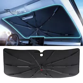 Солнцезащитный козырек на лобовое стекло, зонт с УФ-защитой от солнца, простая установка, вращение на 360 градусов, автомобильный солнцезащитный козырек, крышка лобового стекла A