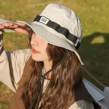 Солнцезащитный козырек от солнца, рыболовная шляпа для мужчин и женщин, весна и лето, дышащая, для кемпинга, альпинизма, солнца, ковбойская шляпа, прилив M56-58cm чёрный