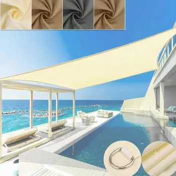 Солнцезащитный козырек парус 3*3M/3.6*3.6M водонепроницаемый квадратный навес солнцезащитный козырек УФ-блок кемпинговый брезентовый тент для патио чехол для улицы многофункциональный 2x2M
