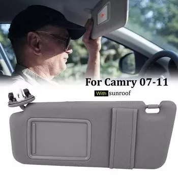 Солнцезащитный козырек с подсветкой для Toyota Camry 2007-2011 74320-06800-B0 74310-06770-B0 Левый и правый водительский пассажирский козырек солнцезащитный козырек