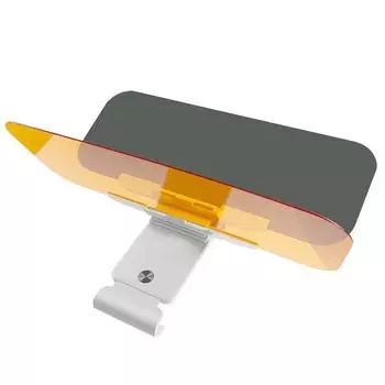 Солнцезащитный козырек с защитой от бликов и защитой от солнца, регулируемый удлинитель солнцезащитного козырька, совместимый с вождением днем и ночью 32*12CM жёлтый