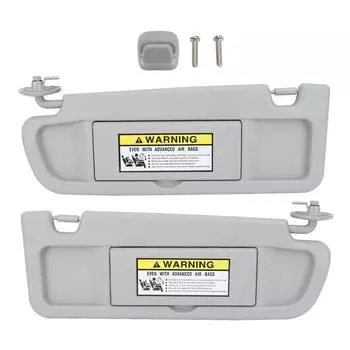 Солнцезащитный козырек Серый антибликовый прозрачный зеркальный солнцезащитный козырек с зажимом для солнцезащитного козырька для Civic 2006–201 годов Left Driver Side 83280SNAA01