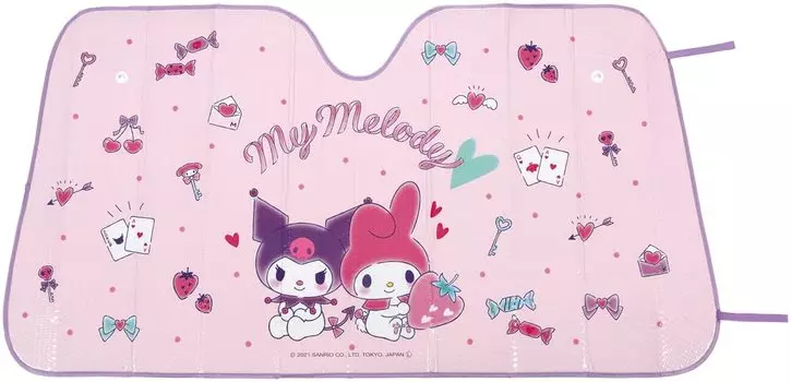 Солнцезащитный козырек Skater Kuromi Windshield My Melody Kawaii Sanrio 68 x 130 см CSUS1-A