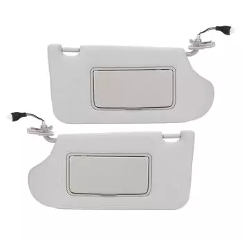 Солнцезащитный козырек со сменным зеркалом и косметикой, стильный серый, эффективный солнцезащитный козырек Left Driver Side, 96401 3TA2A