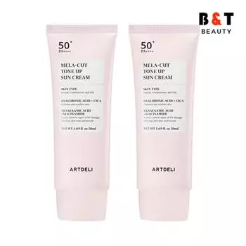 Солнцезащитный крем Art Deli Melacut Tone-up 50 мл, 2 шт.