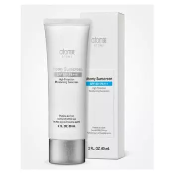 Солнцезащитный крем Atomy High Protection 60 мл SPF 50+PA+++ 2 цвета 1. White