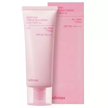 Солнцезащитный крем Celimax Heart Pink Tone-Up SPF50+ PA++++, 40 мл, 1 шт.