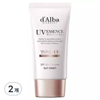 Солнцезащитный крем Dalva Waterful Tone-Up SPF 50+ PA++++, 50 мл, 2 шт.