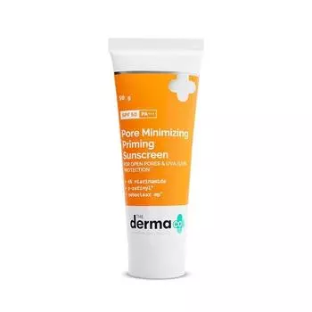 Солнцезащитный крем Derma Co Pore Minimizing I с SPF 50 и PA++++ | Для открытых пор и защиты от UVA/UVB-излучения - 50 г