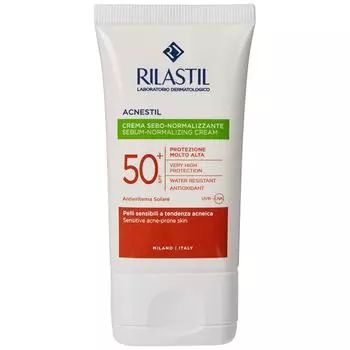 Солнцезащитный крем для лица Rilastil Sun System Acnestil Seboregulator Spf 50 (40 мл)
