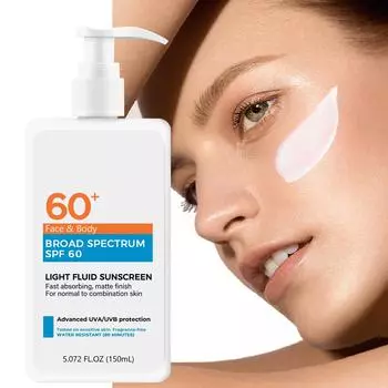 Солнцезащитный крем для мужчин и женщин, освежающий нежирный легкий солнцезащитный крем для лица, 150 мл One Size