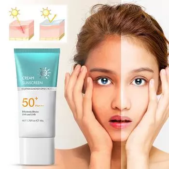 Солнцезащитный крем для женщин 50+ – безопасный, натуральный солнцезащитный крем для женщин – водостойкий солнцезащитный крем – широкая защита от солнца UVA/UVB, 50 г One Size