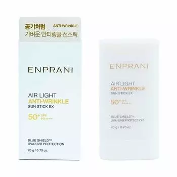 Солнцезащитный крем Enprani Air Light Anti-Wrinkle Sun Stick EX с тремя функциями, один предмет, 1 шт.