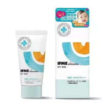 Солнцезащитный крем IFME Skin Care для детей, младенцев, детей, 60 мл, УФ, для младенцев, новорожденных, детей, для сухой кожи, без добавок, без отдушек