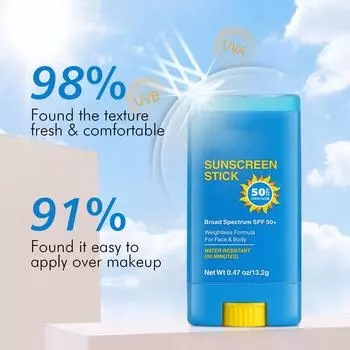 Солнцезащитный крем Invisiblity Stick с двойной страховкой, долговечный, водонепроницаемый, анти-темный, летняя изоляция, УФ-излучение One Size