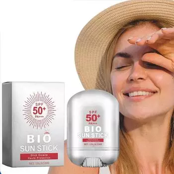 Солнцезащитный крем-карандаш SPF50 Контроль жирности УФ-излучения Легкий восстанавливающий повреждения Уменьшение жирности Укрепление увлажнения Солнцезащитный крем-карандаш для лица 15g