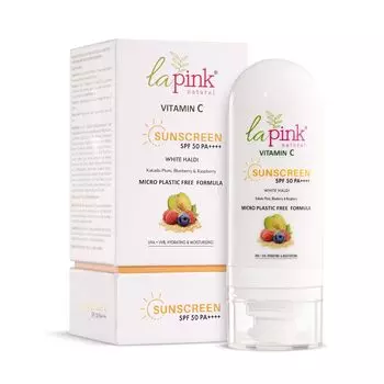Солнцезащитный крем La Pink с витамином C для мужчин и женщин | SPF 50 PA++++ UVA + UVB, увлажнение и увлажнение. Формула на 100% не содержит микропластика | 50 г