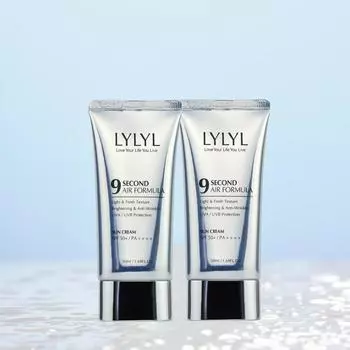 Солнцезащитный крем Lilil Nine Second Air Formula 4-го поколения SPF50+ PA++++, 2 шт., 50 мл