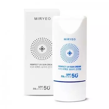 Солнцезащитный крем MIRYEO Perfect UV - 50 мл (SPF50 + PA ++++), Антивозрастной, Увлажняющий, Корейская косметика, Kbeauty, образец