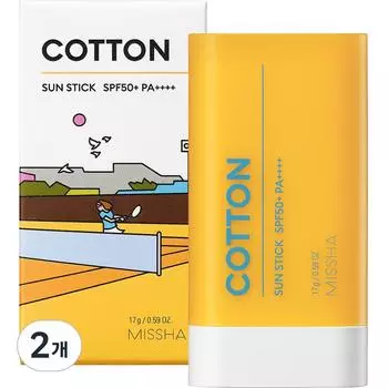 Солнцезащитный крем Missha All Around Safe Block Cotton SPF50 PA++++, 17 г, 2 шт.