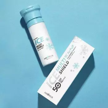 Солнцезащитный крем Mydi Plus Ice Multi Shield BC Air Puff SPF50+ PA+++, 100 мл, 1 шт.