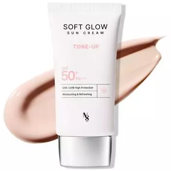 Солнцезащитный крем Number Eight Soft Glow Tone-Up SPF50+ PA++++ Radiant Glow, 1 шт, 50 мл