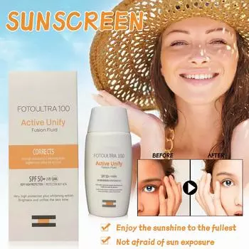 Солнцезащитный крем освежающий нежирный изоляционный и УФ 50мл белый