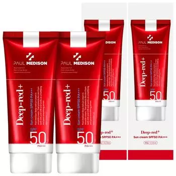 Солнцезащитный крем Paul Madison Deep Red SPF50 PA+++ 60 мл, 2 шт.