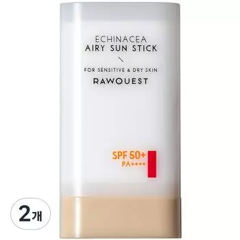 Солнцезащитный крем Raw Quest Echinacea Airy Sun Stick SPF50+ PA++++, 19 г, 2 шт.