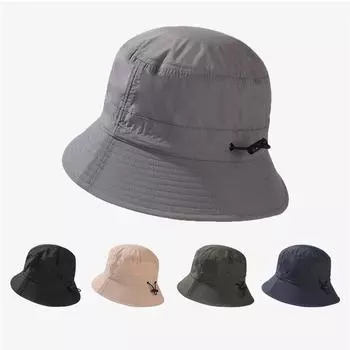 Солнцезащитный крем Рыбацкая шляпа Мужская уличная солнцезащитная кремовая однотонная солнцезащитная шляпа Женская альпинистская шляпа чёрный