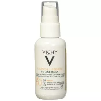 Солнцезащитный крем с цветом Vichy Capital Soleil против морщин SPF 50+ (40 мл)