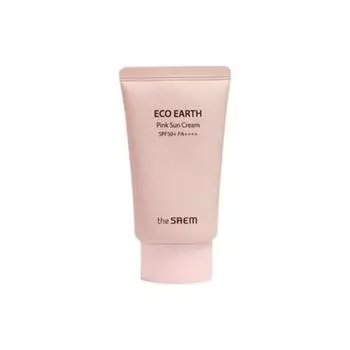 Солнцезащитный крем Saem Eco Earth Power Pink SPF50+ PA++++, 50 г, 1 шт.
