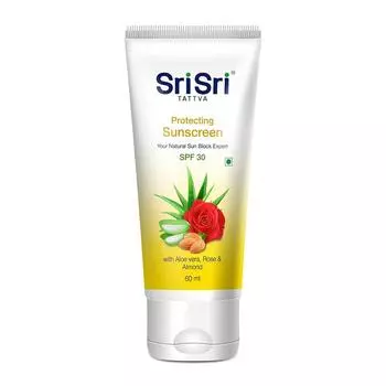 Солнцезащитный крем SPF 30 (60 мл), Protecting Sunscreen Cream, Sri Sri Tattva 5.125