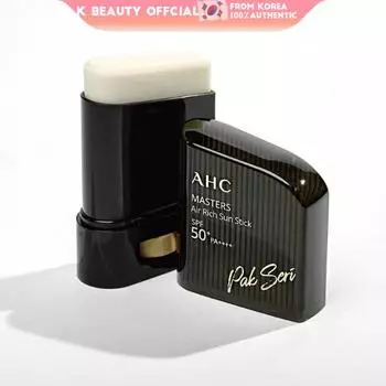 Солнцезащитный крем-стик AHC Masters Air Rich Sun Stick SPF50+PA+++ 22 г защищает кожу от УФ-лучей, а также увлажняет и успокаивает ее.
