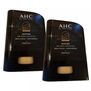 Солнцезащитный крем-стик AHC Masters Air Rich SPF50+ PA++++, 26 г, 2 шт.