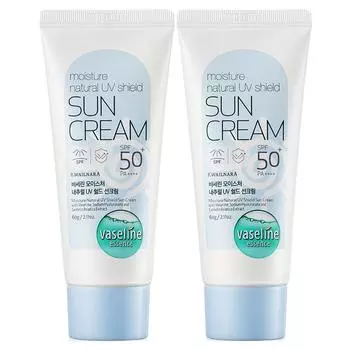 Солнцезащитный крем Vaseline Moisture UV Shield SPF50+ PA++++, 2 шт., 60 г