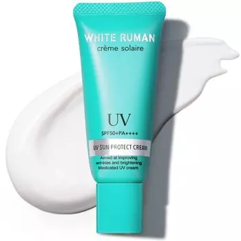 Солнцезащитный крем White Le Man Creme Solaire 40 г Содержит ниацинамид и дикалий глицирризинат квази-лекарственное средство [SPF50+/PA++++]