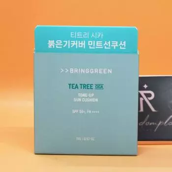 Солнцезащитный кушон Bring Green Tea Tree Cica Tone Up 15 г_Доступно для оптовой покупки, 15 г