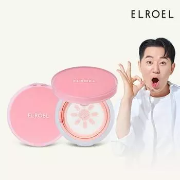 Солнцезащитный кушон ELROEL Pink Tone-Up 15 г x 3 (SPF50 + PA ++++)_ЭЛРОЭЛ