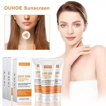 Солнцезащитный лосьон, безмасляный солнцезащитный крем, солнцезащитный лосьон для лица, увлажняющий солнцезащитный лосьон для лица и тела, освежающий и нежирный, 50 мл One Size