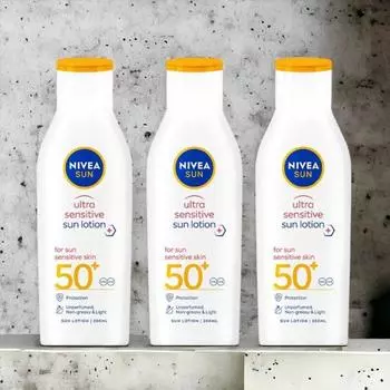 Солнцезащитный лосьон Nivea Sun Ultra Sensitive 200 мл (SPF50 + / PA ++++) 3 шт., 200 мл